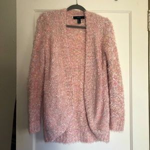 Pink Fuzzy Cardigan